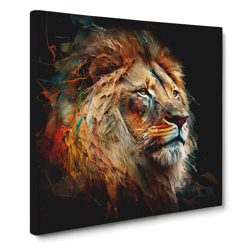 Lion Abstract - No Frame Print