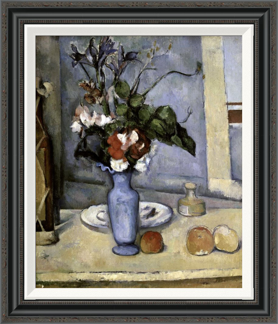 Vault W Artwork 'Blue Vase' by Paul Cezanne Framed Painting Print | Wayfair