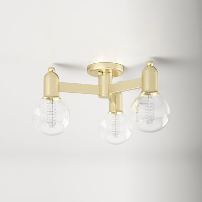 Saimi 3-Light Semi Flush Mount