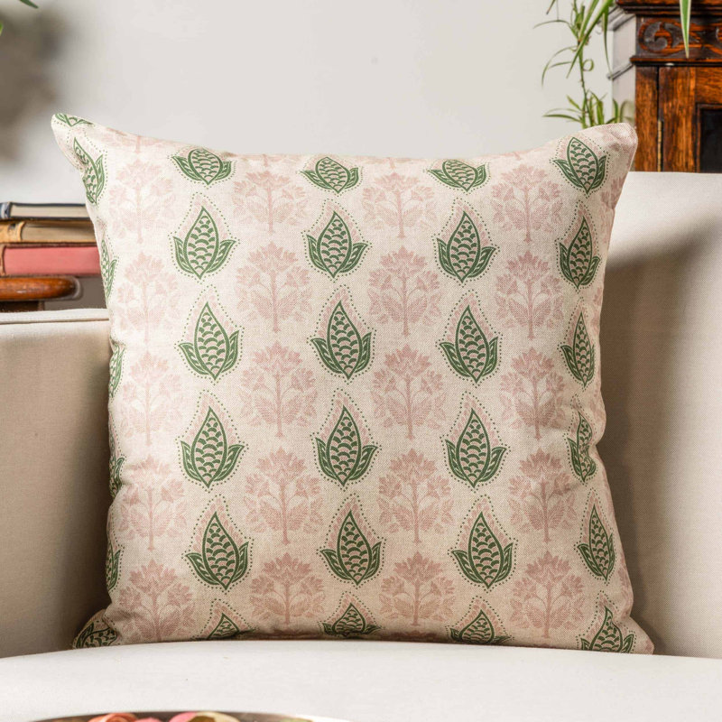 Floral Cushion, 43x43cm, Feather filled