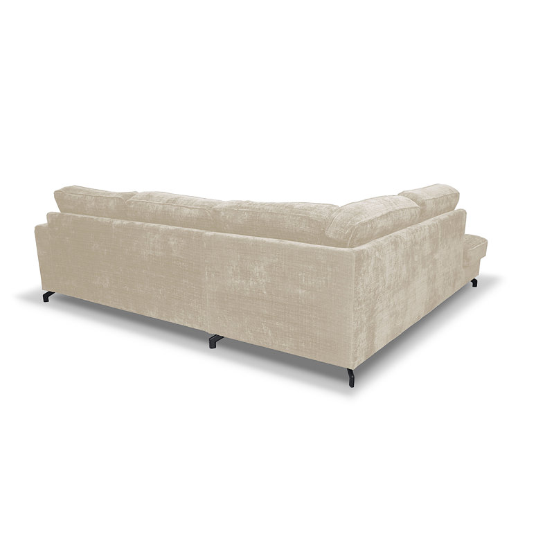 5 Seater Sofa & Chaise, Left Hand Facing, Beige