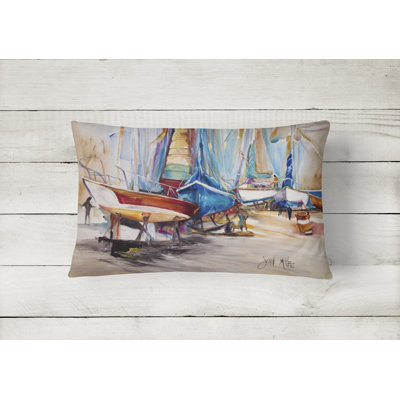 Outdoor Reversible Throw Pillow