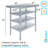 Stainless Steel Table With Three Undershelves-116929628