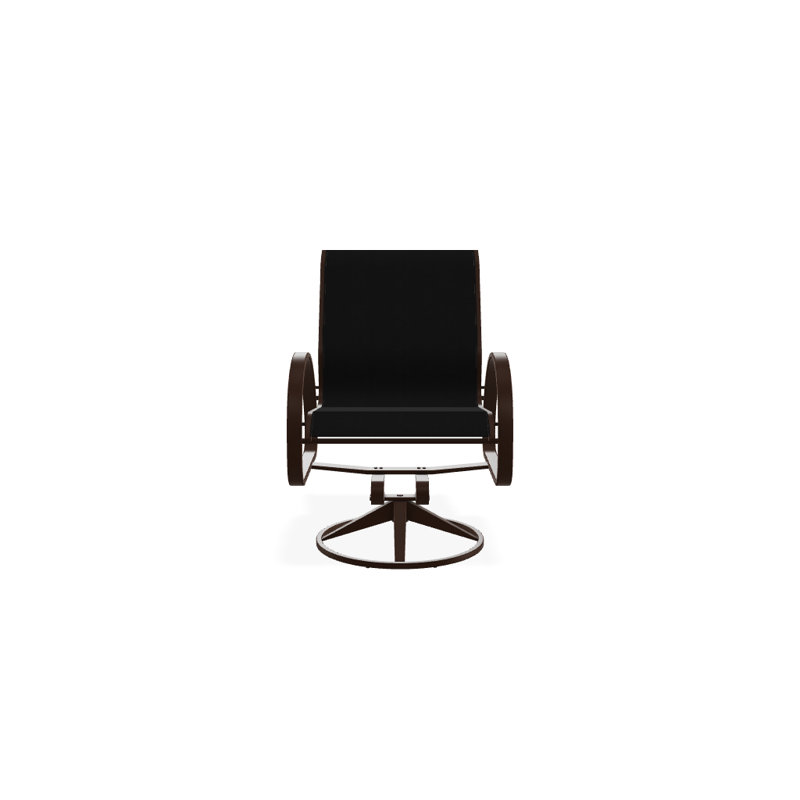 Aruba 1 Outdoor Dining Armchair, Textured Kona, Bristol Taupe Sunbrella®