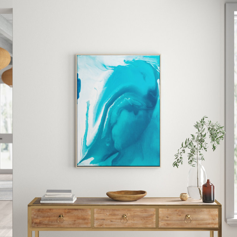Flow 16 by Chalie MacRae - Painting on Canvas, 51cm H x 41cm W, Timber