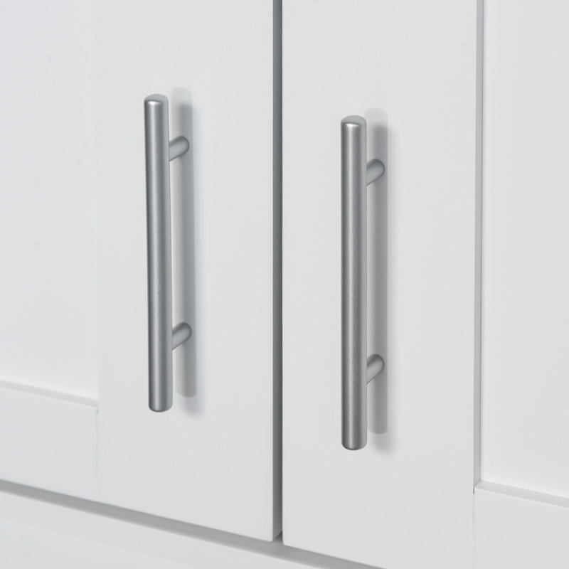 Garde-manger blanc avec tablettes réglables pour la cuisine, pour la famille, blanc, Blanc