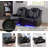 2 Pieces Power Reclining Breathing Faux Leather With Led Light Living Room Set (Set of 2)-293995253