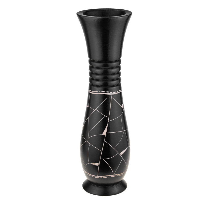 Vase en bois 14 po