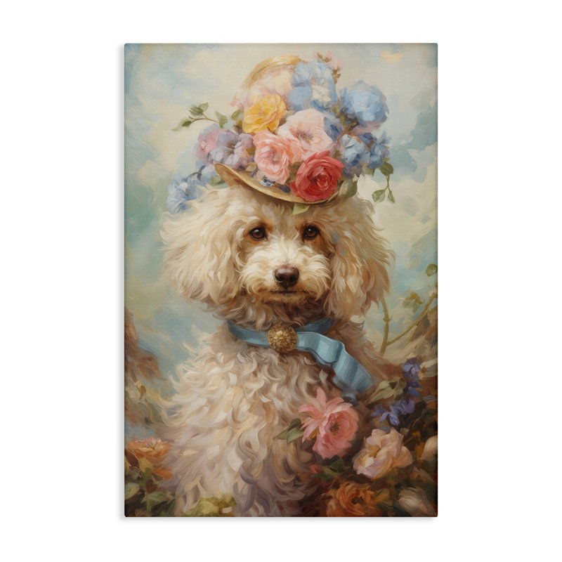 Toile pour animaux Labradoodle Era Victorian Era, design par Wumples, H 36 po x l 24 po