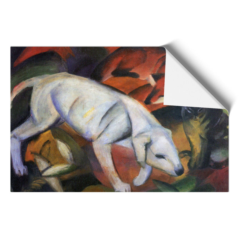 A Dog Cat and Fox by Franz Marc - Frameless Print, 21cm H x 30cm W x 0.1cm D