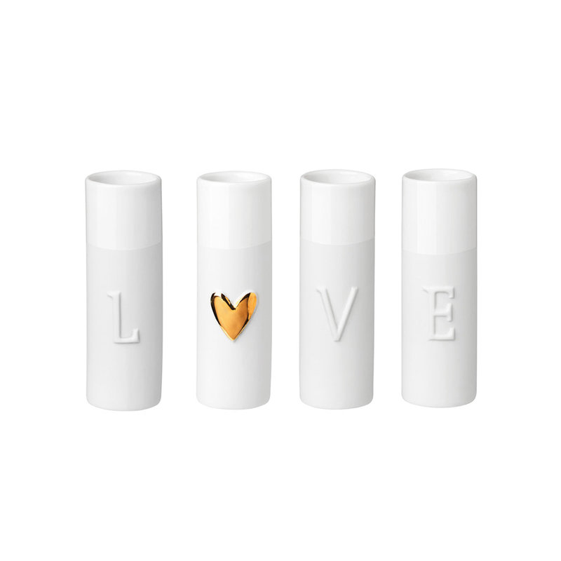 Mini vases Love - ensemble de 4