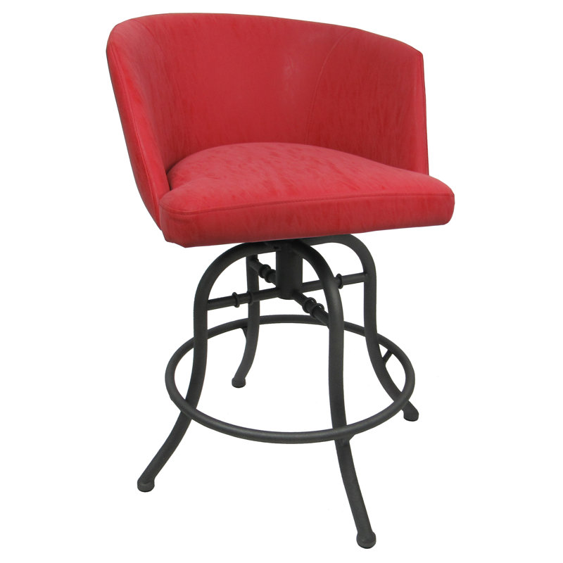 Dupont Cermenho Swivel Tilt Counter Metal Bar Stool 26" Joey - Basin Beige - Grey, Counter Stool (26” Seat Height), Ruby