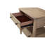 2 Table de chevet au fini sable - mélange de bois massif et de mélange