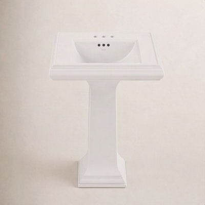 Memoirs Rectangular Pedestal Bathroom Sink