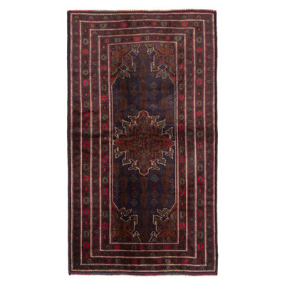 Teimani Navy Rug 3'7" x 6'4"