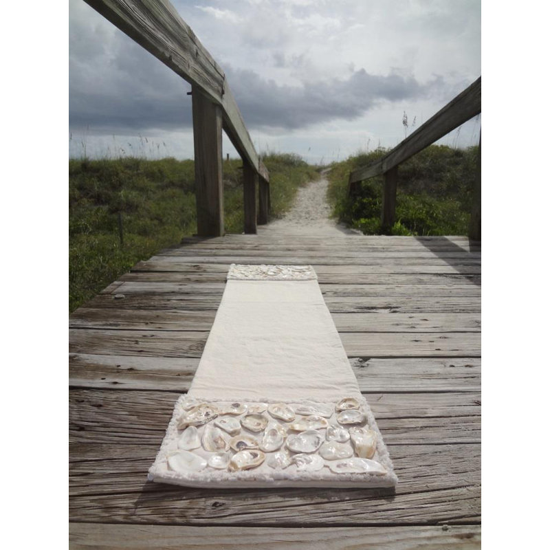 Norine Natural Coastal Canvas Table Runner