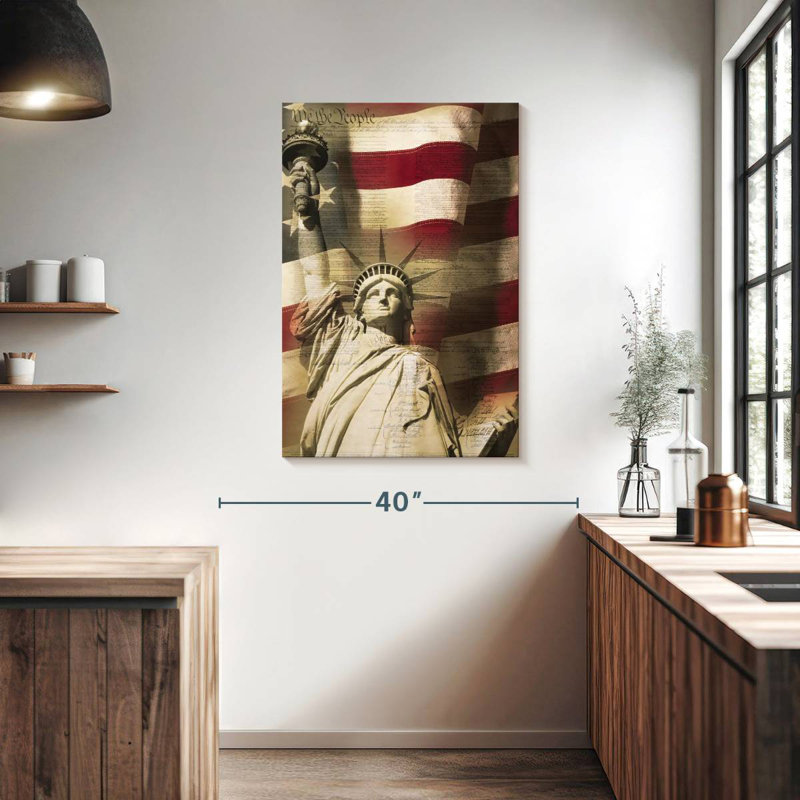 Statue de la liberté américaine, H 39 po x l 26 po