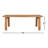 Aires Teak Solid Wood Dining Table