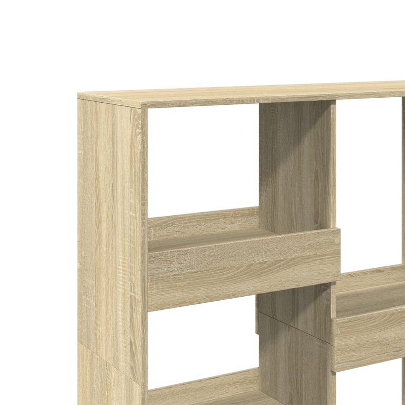 Bryton 115cm H x 100cm W Book Cabinet Bookcase, Sonoma Oak, (8 Shelves) 175cm H x 100cm W x 33cm D