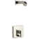 Loure Rite-Temp Shower Trim Set with Push-Button Diverter, Less Showerhead