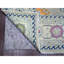 Tapis oriental noué à la main 9 pi 7 po x 13 pi 4 po Fusion Cloud Kazak