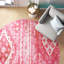 Tapis rose de style sud-ouest Leanora-630485374