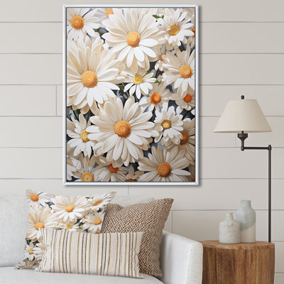 Marguerite blanche en fleurs élégance
