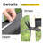 Outdoor Bench Cushion, 45 x 18 x 3 in, with Removable Cover, Waterproof, UV-Resistant, and Anti-Slip with Ties,Gray-1320994689-1332397804