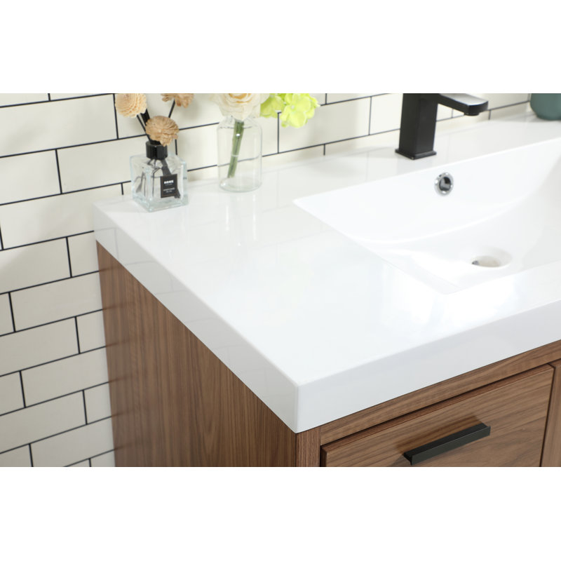 Ensemble de meuble-lavabo simple 42 po Southmead, Noyer brun