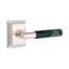 Select Round Privacy (Bed & Bath) Door Lever with Square Rosette-1833028647