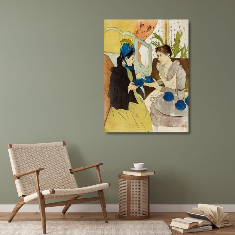 Art sur toile tendue Lark Manor ™, Cassatt, Mary, titré: Après-midi 55373, H 36 po x l 28 po