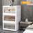 4 Storage Bins With 4 Lids, 78 Qt White Closet Organizers And Storage, 3 Packs Stackable Storage Bins With Wheels,Double Door Collapsible Storage Bins For Home And Office