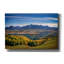 Toile épique Graffiti «Wilson Mesa Autumn» par Rick Berk, 60 po x 40 po