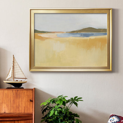 Ocre bord de mer I, reproduction encadrée de qualité supérieure - prête à être accrochée