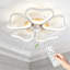 21.65'' Creative Heart-Shaped Ceiling Light With Fan