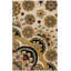 Tapis floral brun / beige touffeté à la main Floral-352065248