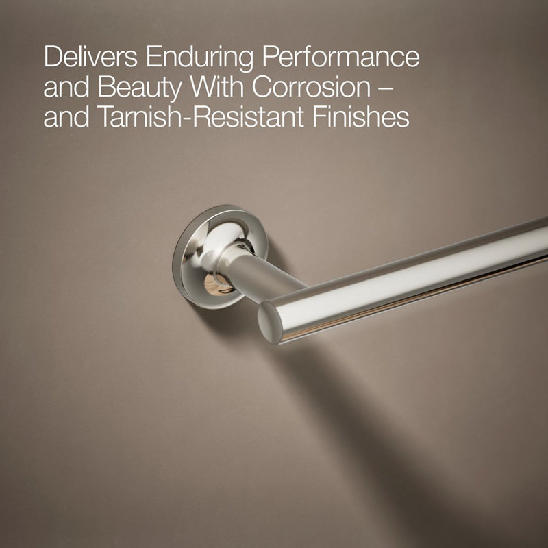 Purist 30" Wall Mounted Towel Bar, 1.88" H x 30" L x 3.25" D, Vibrant Polished Nickel