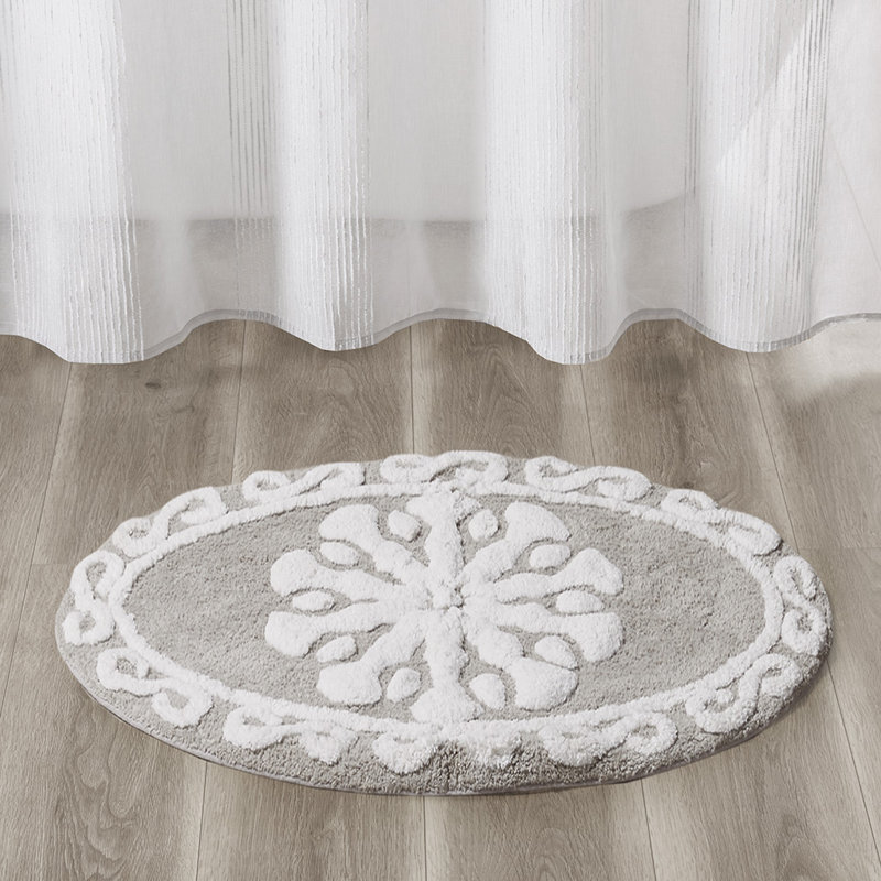 Tapis de bain en coton touffeté