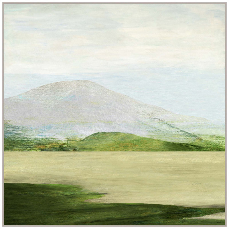 Tranquil Terrain Print by Lori Dubois, White Floater Framed, 51" H x 51" W