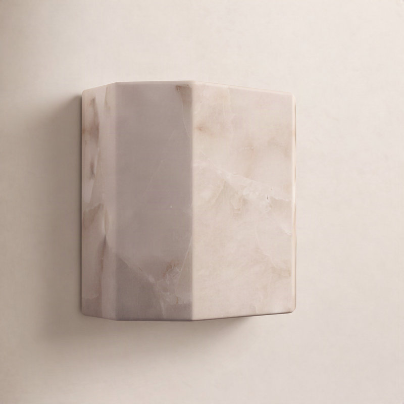 Susannah Flush Mounted Sconce, White