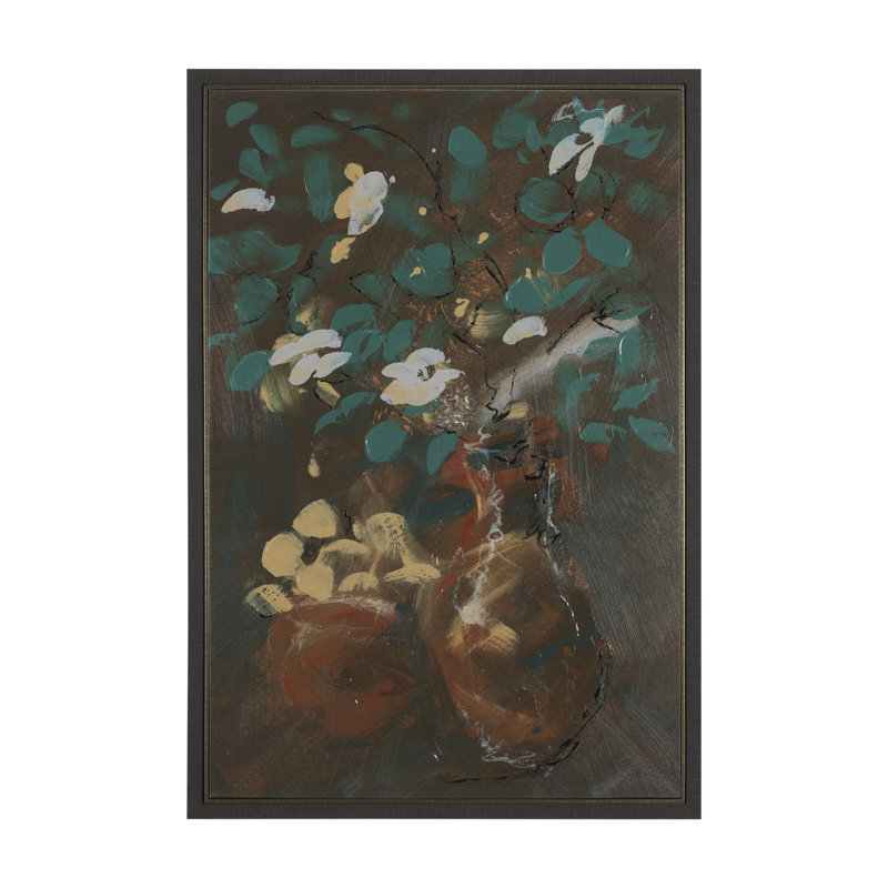Graphite Sensation II By  Studio A Hand Embellished Textured Framed Canvas
