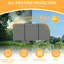 Housses de camping-car pour roulottes de voyage, housse de camping-car robuste de 22 à 24 pi, housse de transport de jouets imperméable extra-épaisse à 7 couches avec 4 housses de pneu, housse de cric et sangles à vent