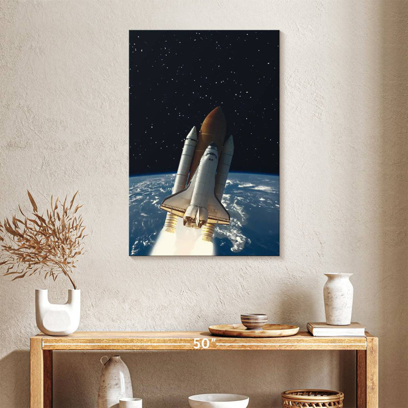 Oberle Rocket To Space, 36" H x 24" W