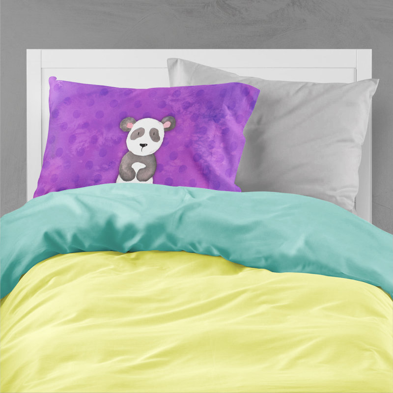 Taie d’oreiller pois polkadot panda bear