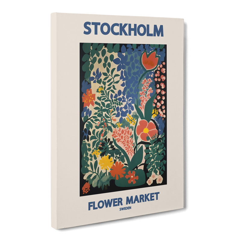 Stockholm Flower Market Exhibition 1 - Wrapped Canvas, 91cm H x 60cm W x 3cm D