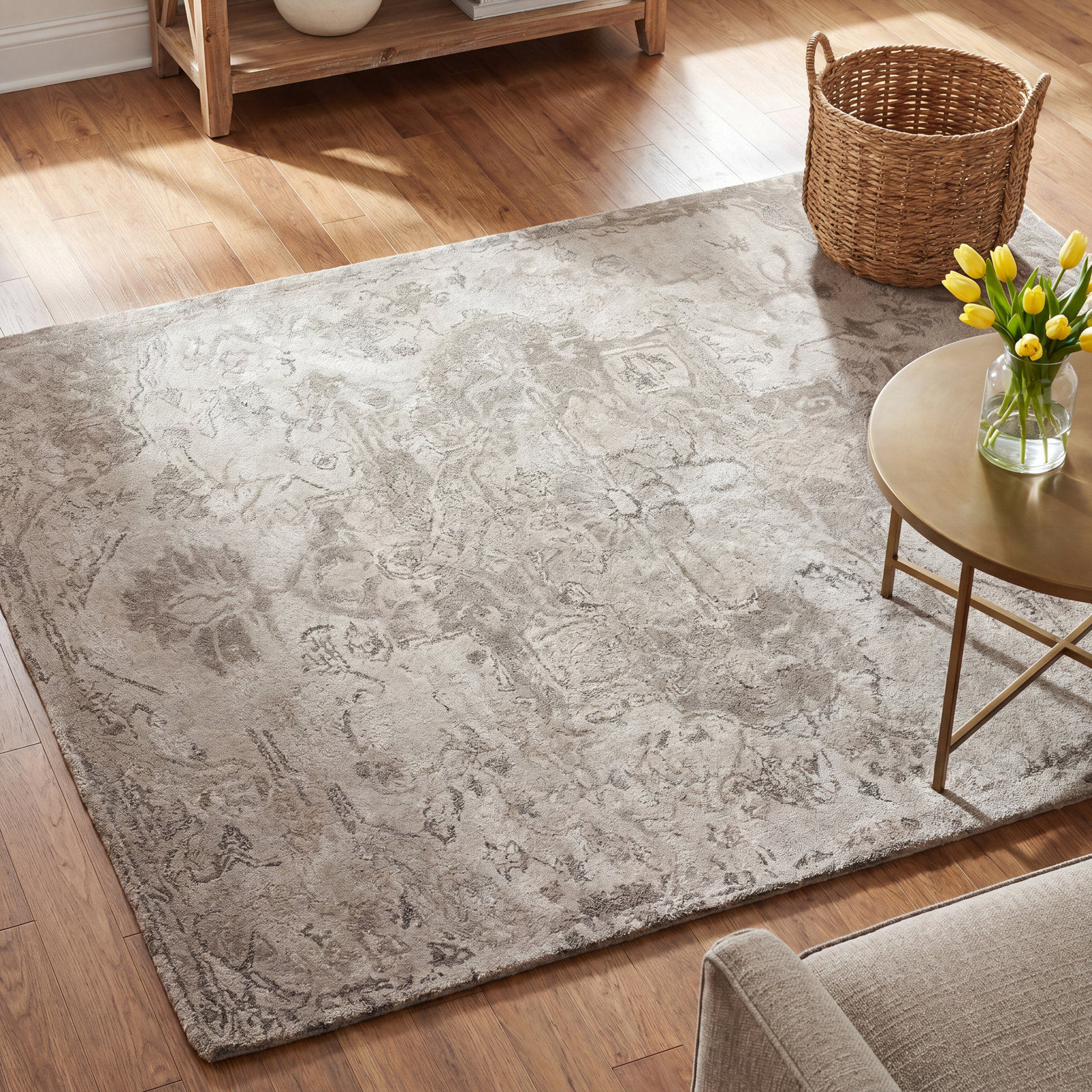 Ellsbury Pumice Stone Hand-Tufted Oriental Rug, Rectangle 8' x 10'