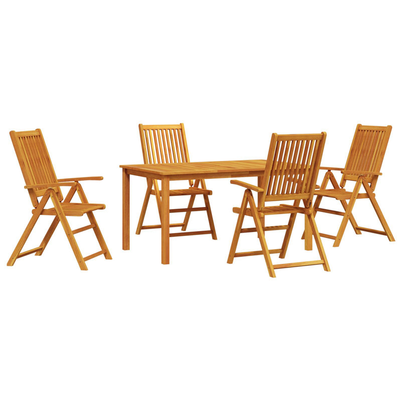 Rectangular 3 - Piece 6 - Person 150Cm L Outdoor Table Set