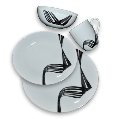 Claraville Piece Porcelain China Dinnerware Set