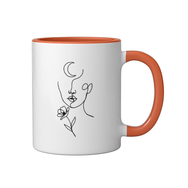Ceramic Coffee Mug, Orange