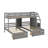 Twin-Over-Twin & Triple-Layer Bunk Bed, Coming With Drawers, Storage-Included Staircase, And Built-In Shelving